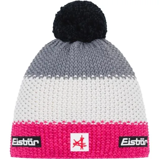 Eisbär STAR POMPON Univerzální zimní čepice, bílá, velikost