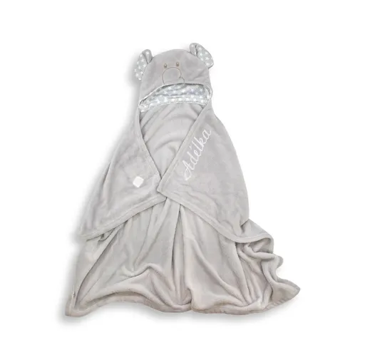 Dětská osuška s kapucí s výšivkou