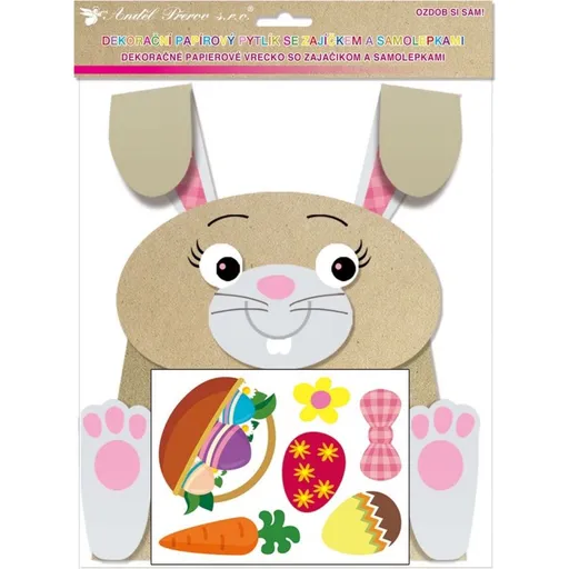 Papírový sáček zajíc na dárky 19x22 cm obrázek 1