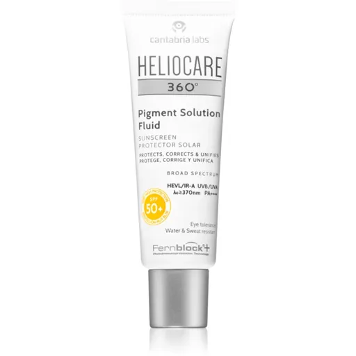 Heliocare 360° Pigment Solution Fluid opalovací fluid na obličej proti pigmentovým skvrnám SPF 50+ 50 ml