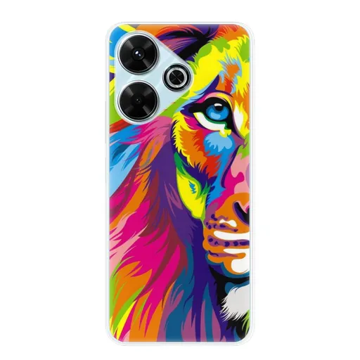 Odolné silikonové pouzdro iSaprio - Rainbow Lion - Xiaomi Redmi 13