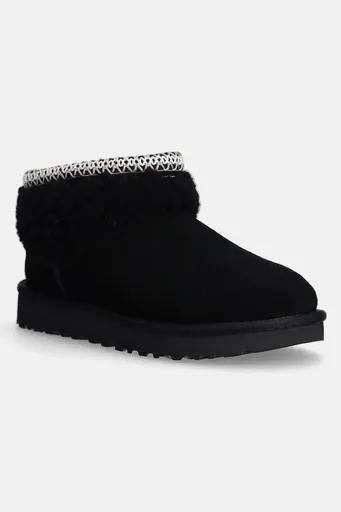 Semišové sněhule UGG Classic Ultra Mini Maxi Curly