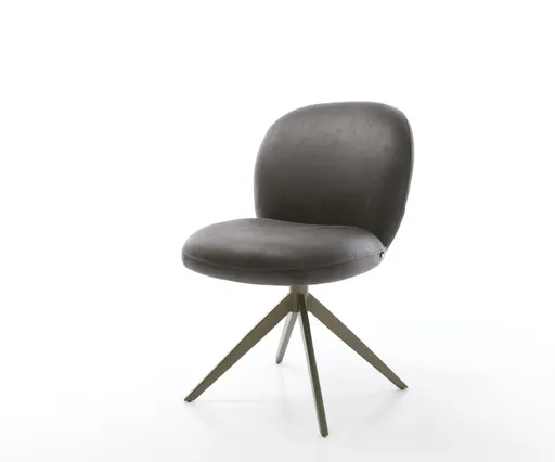 Jídelní židle Nube-Flex křížová podnož široká kov mikrovlákno