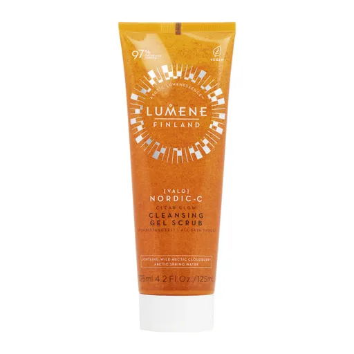 Lumene Clear Glow Cleansing Gel Scrub rozjasňující pleťový peeling 125 ml