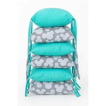 BabyTýpka polštářkový mantinel - Mickey Mentol (8594201221958)