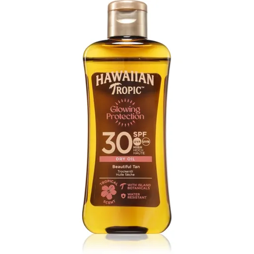 Hawaiian Tropic Glowing Protection Dry Oil suchý olej na opalování SPF 30 100 ml