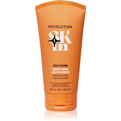 Revolution Skincare Be Bright Natural Fruit AHA Brightening Jelly Cleanser rozjasňující čisticí gel 150 ml