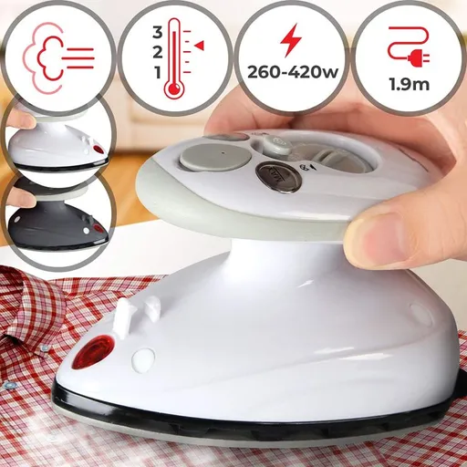 Jago 74213 Žehlička napařovací, cestovní, bílá, 65 - 230 °C