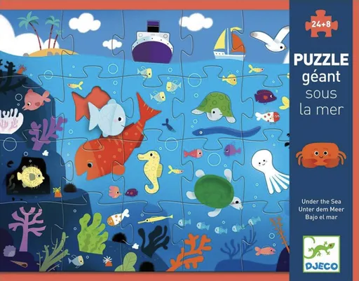Velké puzzle Moře 24 + 8 dílků