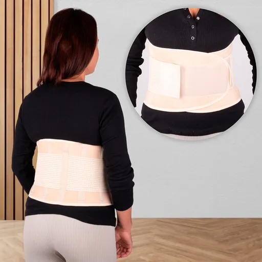 Neoprenový pás inSPORTline Waistrim béžová S