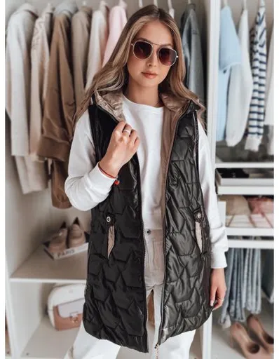 Dámská prošívaná vesta GLITTI černá