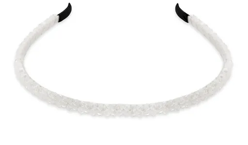 Troli Stylová bílá čelenka do vlasů