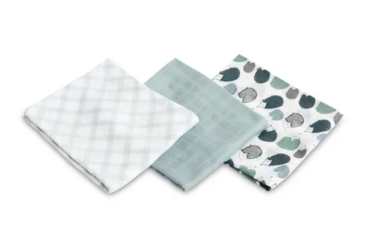 SENSILLO Bambusové plenky, 70x80 - 3ks v balení - Ježek