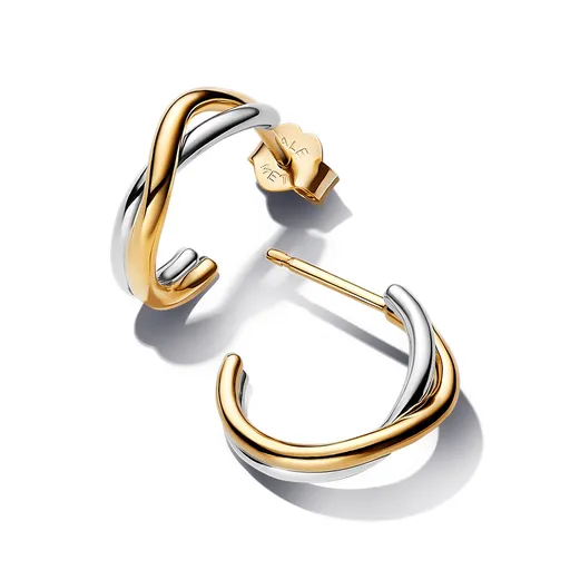 Pandora Bicolor půlkruhové náušnice Essence Shine 263880C00