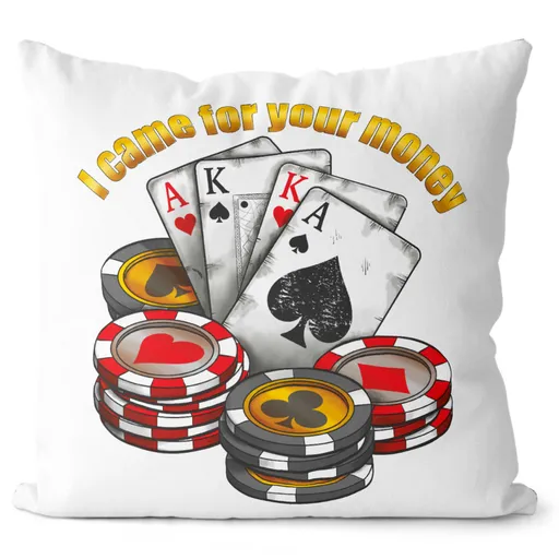Polštář Your money (Velikost: 55 x 55 cm)