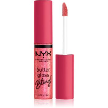 NYX Professional Makeup Butter Gloss Bling lesk na rty třpytivý odstín 05 She Got Money 8 ml