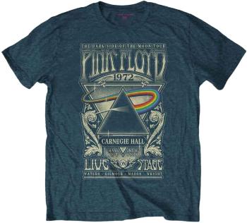 Pink Floyd Tričko Carnegie Hall Poster Unisex Denim Blue 2XL