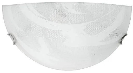 Skleněná stropní lampa šedobílá nástěnná lampa 60W E27 Lunar