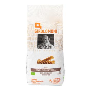 Těstoviny fusilli celozrnné semolinové 500 g BIO    GIROLOMONI