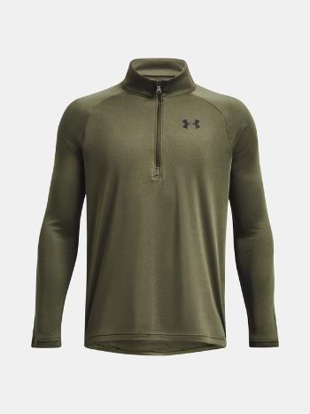 Under Armour UA Tech 2.0 1/2 Zip Triko dětské Zelená