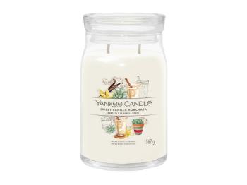 Yankee Candle Aromatická svíčka Signature sklo velké Sweet Vanilla Horchata 567 g