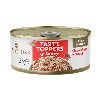 Applaws Dog Taste Toppers in Gravy Kuře s hovězím konzerva 156 g