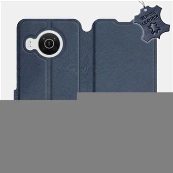 Kožené flip pouzdro na mobil Nokia X10 - Modré -  Blue Leather (5903516742974)