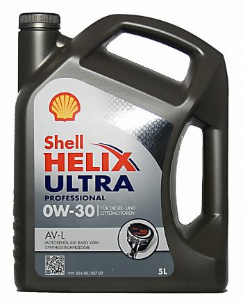 Olej Shell Helix Ultra Professional AV-L 0W-30 5 litrů (600039013)