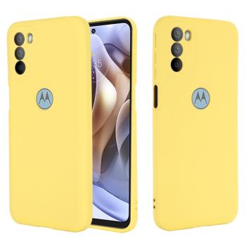 RUBBER Ochranný kryt Motorola Moto G51 5G žltý