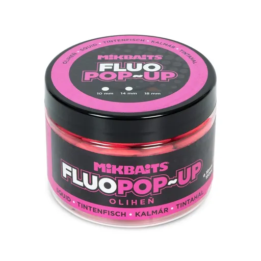 Mikbaits Plovoucí fluo boilie 18mm 150ml - Oliheň,Mikbaits Plovoucí fluo boilie 18mm 150ml - Oliheň