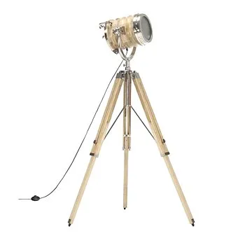 Stojací lampa na stativu masivní mangovníkové dřevo 131 cm