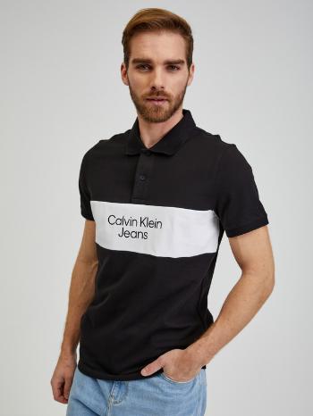 Calvin Klein Jeans Polo Triko Černá