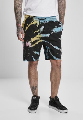 Urban Classics Tie Dye Sweat Shorts black - XXL