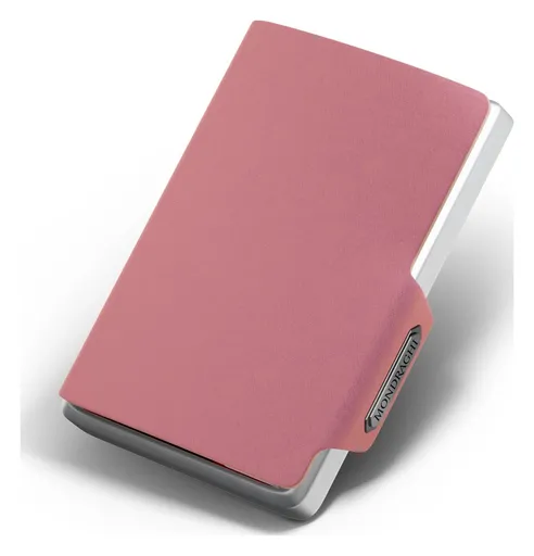 Kožená mini peněženka Mondraghi Saffiano Pink