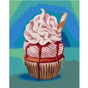 Zuty - Malování podle čísel - CUPCAKE SE ŠLEHAČKOU (MYROSLAVA VOLOSCHUK), 80x100 cm, vypnuté plátno  (HRAmmb00391nad)