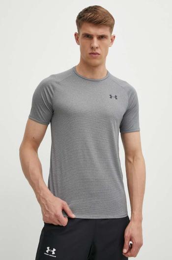 Tričko Under Armour 1345317 pánské, šedá barva, hladké