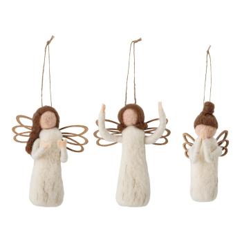 Gyapjú karácsonyfadísz készlet 3 db-os 13 cm Pavla – Bloomingville