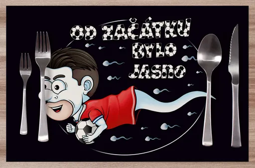 Prostírání Fotbalová spermie