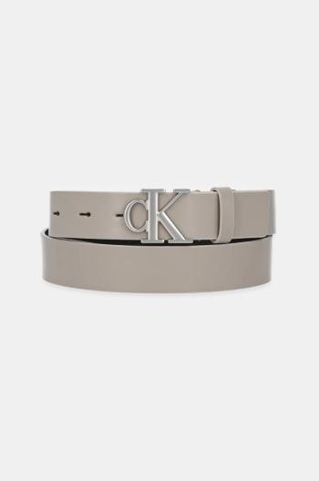 Kožený pásek Calvin Klein Jeans dámský, černá barva, K60K612289