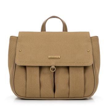 Mini dámsky ruksak s klopou khaki 100-4Y-441-Z