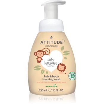 Attitude Baby Leaves Pear Nectar mycí pěna 2 v 1 pro děti 295 ml