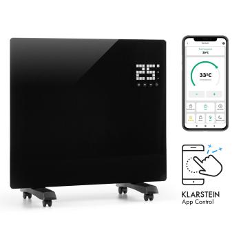 Klarstein Bornholm Single Smart, konvektor, 1000 W, ovládání přes aplikaci, černý