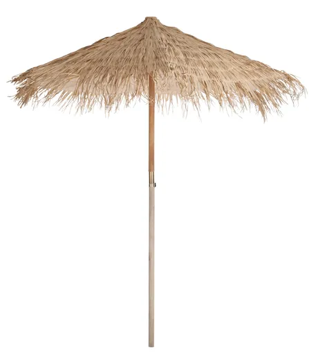 Přírodní slaměný dekorační slunečník Straw L - ∅ 290*240 cm J-Line by Jolipa