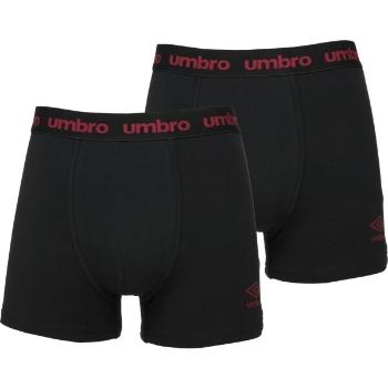 Umbro BOXER SHORT 2 PACK Pánské boxerky, černá, velikost