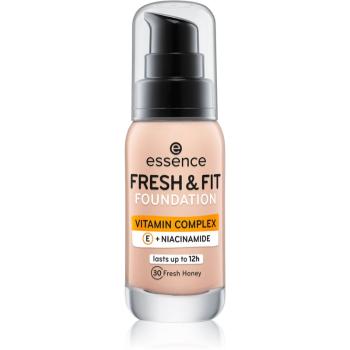 Essence Fresh & Fit tekutý make-up odstín 30 Fresh Honey 30 ml