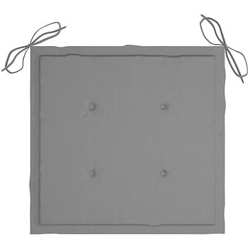 Podušky na zahradní židle 2 ks šedé 50 × 50 × 3 cm