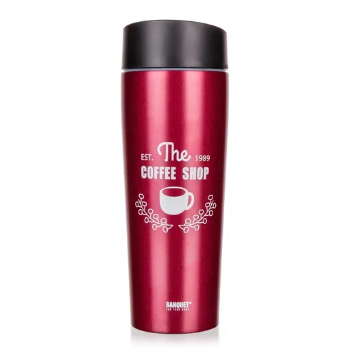 Banquet Termohrnek COFFEE 350 ml, 

vínová