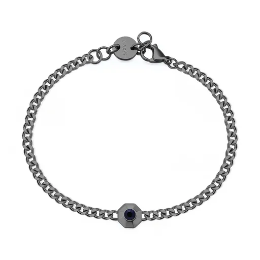 S'Agapõ Slušivý pánský náramek z oceli Snap SNP12