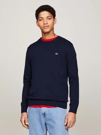 Tommy Jeans pánský tmavěmodrý svetr - M (C1G)