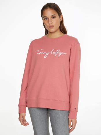 Tommy Hilfiger dámská růžová mikina  - M (T1A)